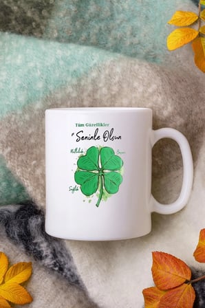 Alya Gift Shop Kişiye Özel Tüm Güzellikler Seninle Olsun Kupa Bardak