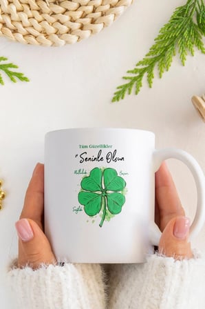 Alya Gift Shop Kişiye Özel Tüm Güzellikler Seninle Olsun Kupa Bardak