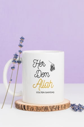 Alya Gift Shop Kişiye Özel Her Dem Allah Kupa Bardak