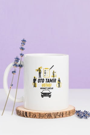 Alya Gift Shop Kişiye Özel Oto Tamir Ustası Kupa Bardak