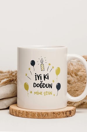 Alya Gift Shop Kişiye Özel İyi Kİ Doğdun Kupa Bardak