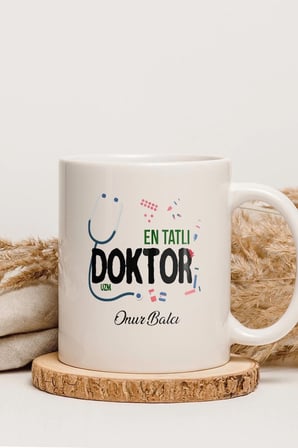 Alya Gift Shop Kişiye Özel En Tatlı Doktor Kupa Bardak