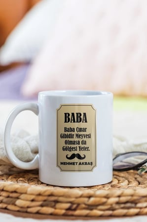 Alya Gift Shop Kişiye Özel Baba Kupa Bardak