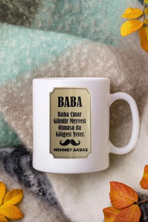 Alya Gift Shop Kişiye Özel Baba Kupa Bardak