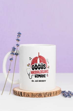 Alya Gift Shop Kişiye Özel Göğüs Hastalıkları Uzmanı Kupa Bardak