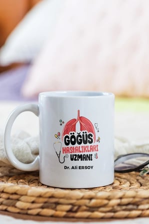 Alya Gift Shop Kişiye Özel Göğüs Hastalıkları Uzmanı Kupa Bardak