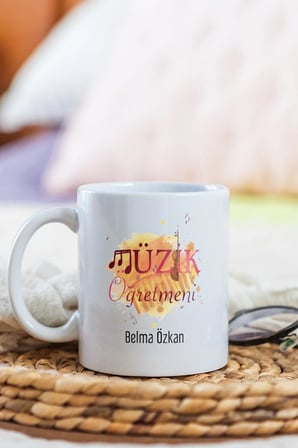 Alya Gift Shop Kişiye Özel Müzik Öğretmeni Kupa Bardak