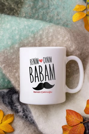 Alya Gift Shop Kişiye Özel Benim Canım Babam Kupa Bardak