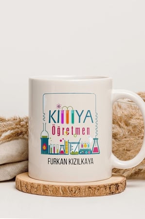 Alya Gift Shop Kişiye Özel Kimya Öğretmeni Kupa Bardak