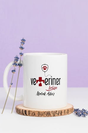 Alya Gift Shop Kişiye Özel Veteriner Hekim Kupa Bardak