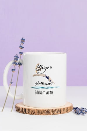 Alya Gift Shop Kişiye Özel Yüzme Antrenörü Kupa Bardak