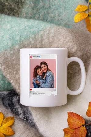 Alya Gift Shop Kişiye Özel Kişiye Özel Instagram Fotoğrafı Kupa Bardak