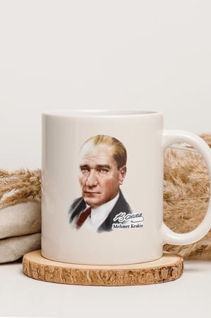 Alya Gift Shop Kişiye Özel Kemal Atatürk Kupa Bardak