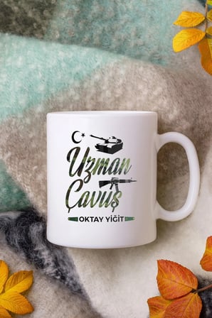 Alya Gift Shop Kişiye Özel Uzman Çavuş Kupa Bardak