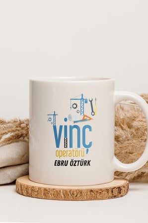 Alya Gift Shop Kişiye Özel Vinç Operatötü Kupa Bardak