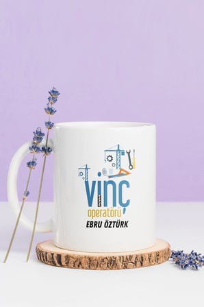 Alya Gift Shop Kişiye Özel Vinç Operatötü Kupa Bardak