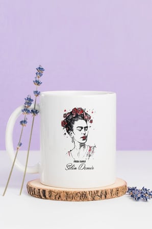 Alya Gift Shop Kişiye Özel Kadın Figürlü Kupa Bardak