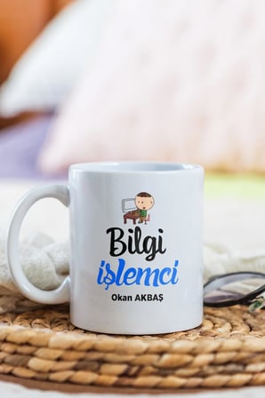 Alya Gift Shop Kişiye Özel Bilgi İşlemci Kupa Bardak
