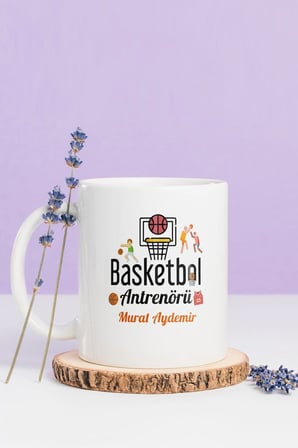 Alya Gift Shop Kişiye Özel Basketbol Antrenörü Kupa Bardak