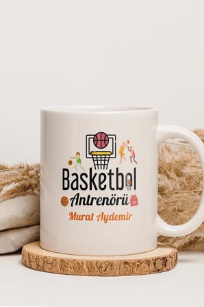 Alya Gift Shop Kişiye Özel Basketbol Antrenörü Kupa Bardak