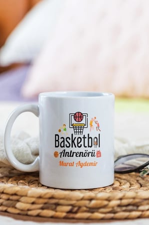 Alya Gift Shop Kişiye Özel Basketbol Antrenörü Kupa Bardak