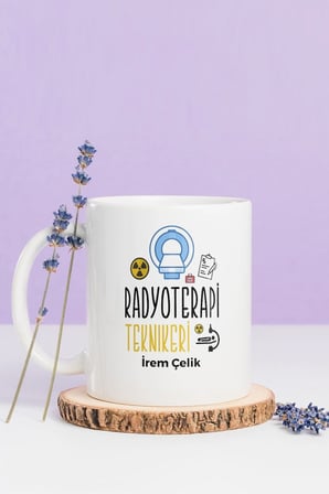 Alya Gift Shop Kişiye Özel Radyoterapi Teknikeri Kupa Bardak