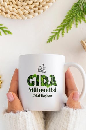 Alya Gift Shop Kişiye Özel Gıda Mühendisi Kupa Bardak