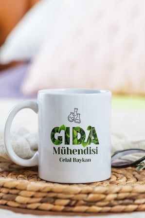 Alya Gift Shop Kişiye Özel Gıda Mühendisi Kupa Bardak