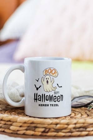 Alya Gift Shop Kişiye Özel Hallowen Kupa Bardak