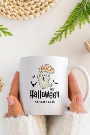 Alya Gift Shop Kişiye Özel Hallowen Kupa Bardak
