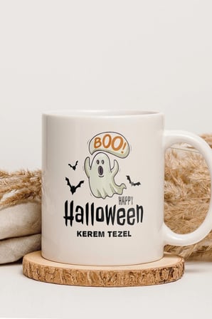 Alya Gift Shop Kişiye Özel Hallowen Kupa Bardak