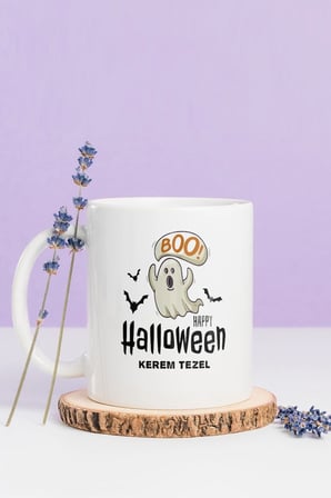 Alya Gift Shop Kişiye Özel Hallowen Kupa Bardak