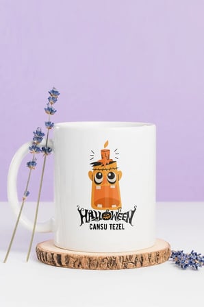 Alya Gift Shop Kişiye Özel Hallowen Kupa Bardak