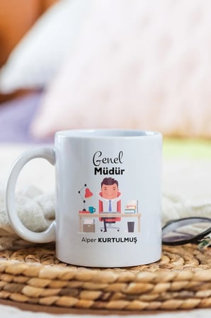 Alya Gift Shop Kişiye Özel Genel Müdür Kupa Bardak