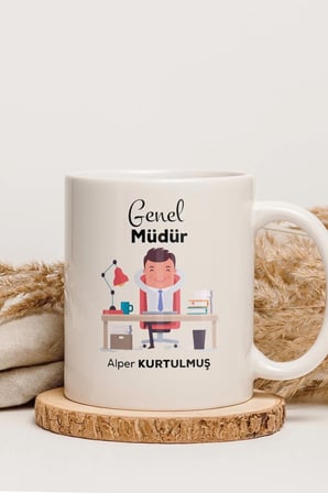 Alya Gift Shop Kişiye Özel Genel Müdür Kupa Bardak