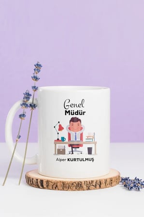 Alya Gift Shop Kişiye Özel Genel Müdür Kupa Bardak