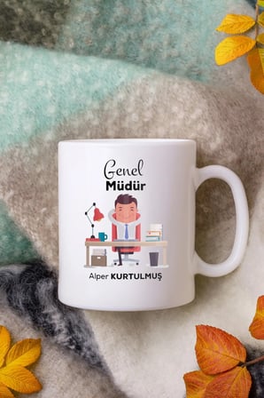 Alya Gift Shop Kişiye Özel Genel Müdür Kupa Bardak
