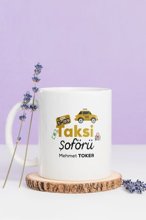 Alya Gift Shop Kişiye Özel Taksi Şoförü Kupa Bardak