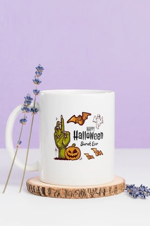 Alya Gift Shop Kişiye Özel Hallowen Kupa Bardak
