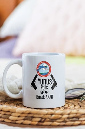 Alya Gift Shop Kişiye Özel Yunus Polis Kupa Bardak