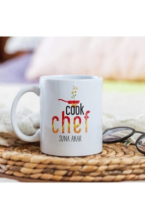 Alya Gift Shop Kişiye Özel Cook Chef Kupa Bardak