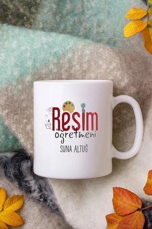 Alya Gift Shop Kişiye Özel Resim Öğretmeni Kupa Bardak