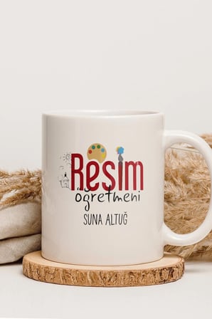 Alya Gift Shop Kişiye Özel Resim Öğretmeni Kupa Bardak