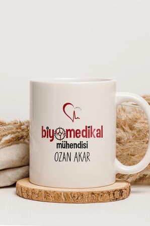 Alya Gift Shop Kişiye Özel Biyomedikal Mühendisi Kupa Bardak