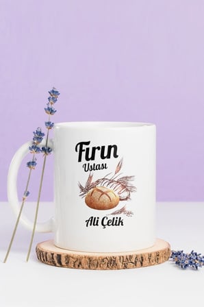 Alya Gift Shop Kişiye Özel Fırın Ustası Kupa Bardak