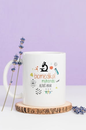 Alya Gift Shop Kişiye Özel Biomedikal Mühendisi Kupa Bardak