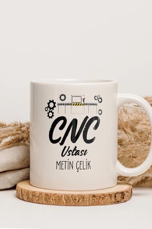 Alya Gift Shop Kişiye Özel CNC Ustası Kupa Bardak