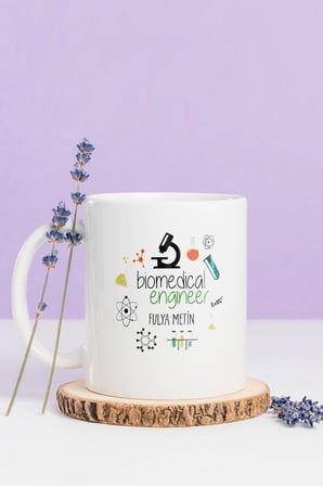 Alya Gift Shop Kişiye Özel Biomedical Engineer Kupa Bardak