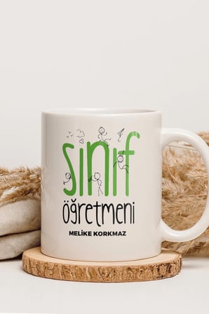 Alya Gift Shop Kişiye Özel Sınıf Öğretmeni Kupa Bardak