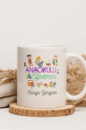 Alya Gift Shop Kişiye Özel Anaokulu Öğretmeni Kupa Bardak